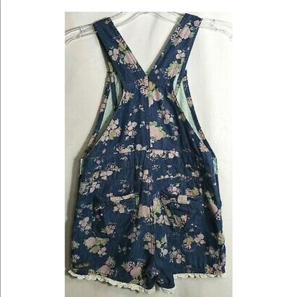 Matilda Jane Denim Floral Overall/Romper -Size 10 - Picture 5 of 6
